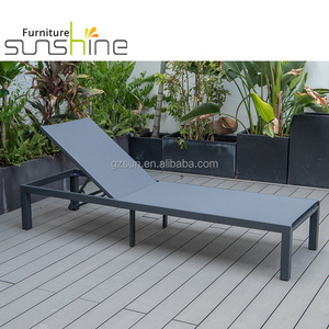 Sun Beds Outdoor Furniture Hotel Beach Use For Aluminium Recliner Chair Lounge Chair