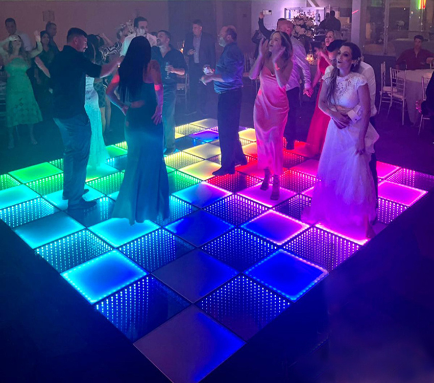 One Second To Install DMX Control Easy Maintain Wireless Magnetic LED Dance Floor