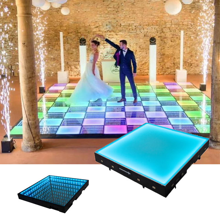 Newest Led Dance Floor Tiles Sensitive Interactive Led Stage Party Light