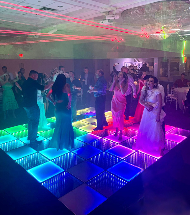 Newest Led Dance Floor Tiles Sensitive Interactive Led Stage Party Light