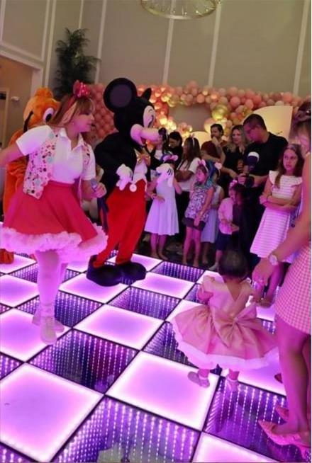 Newest Led Dance Floor Tiles Sensitive Interactive Led Stage Party Light