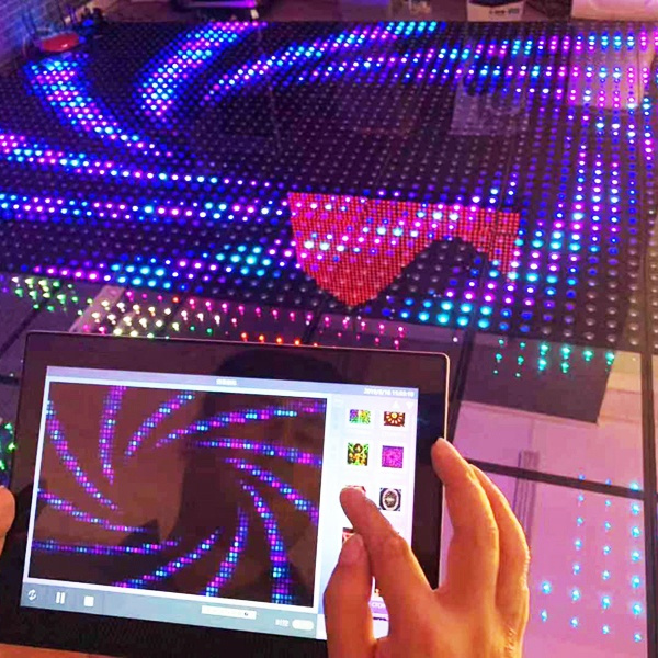 Sunfrom Led Dancing Floor RGB Wireless Wireless Magnetic Digital Pixel Dance Floor