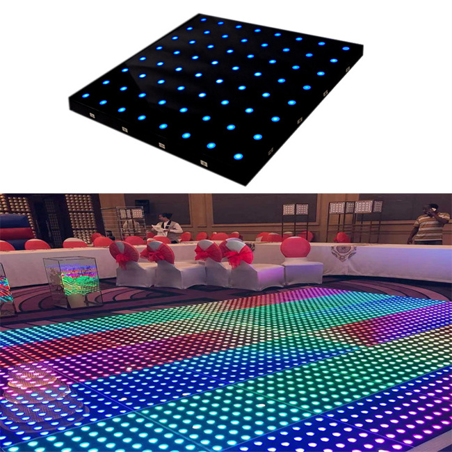 New Effects Black Magnet Led Dance Floor Rgb Holiday Lighting