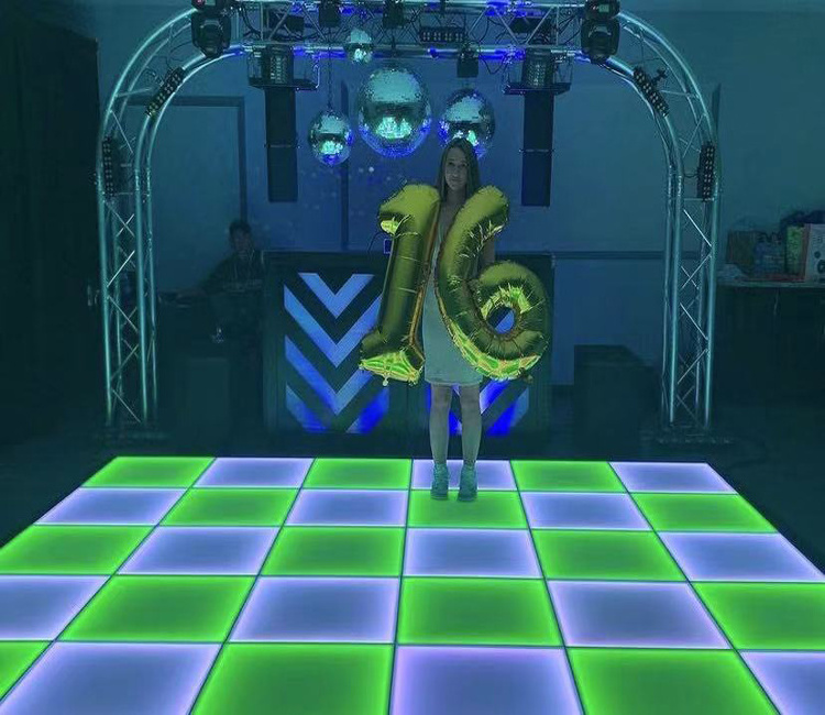 One Second To Install DMX Control Easy Maintain Wireless Magnetic LED Dance Floor