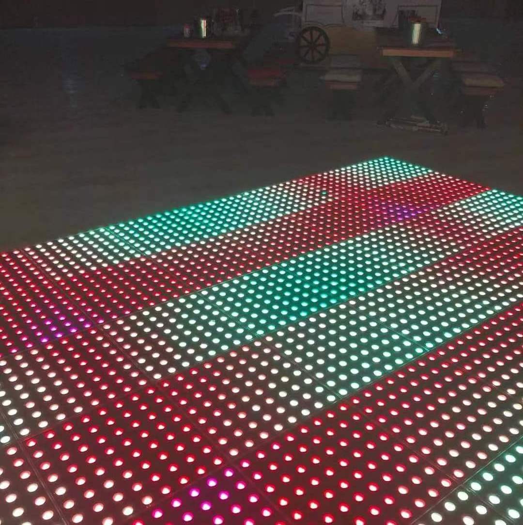 New Effects Black Magnet Led Dance Floor Rgb Holiday Lighting