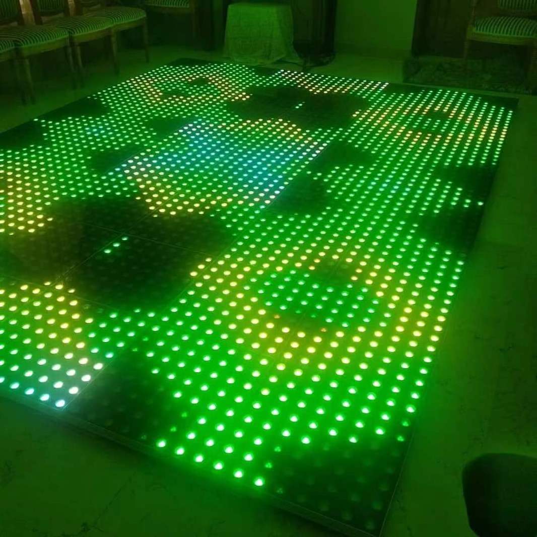 New Effects Black Magnet Led Dance Floor Rgb Holiday Lighting