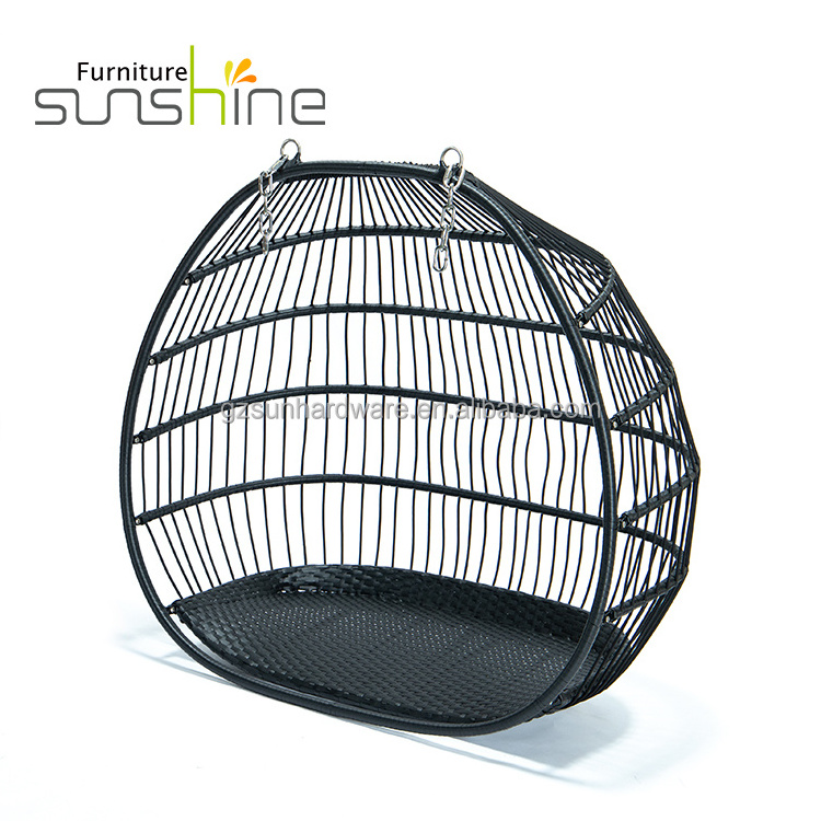 Good Quality Outdoor Egg Chair Swings Double Metal 2-seat Swing Chair Waterproof Cushion Pillow With Ties Uk Swing Egg Chair