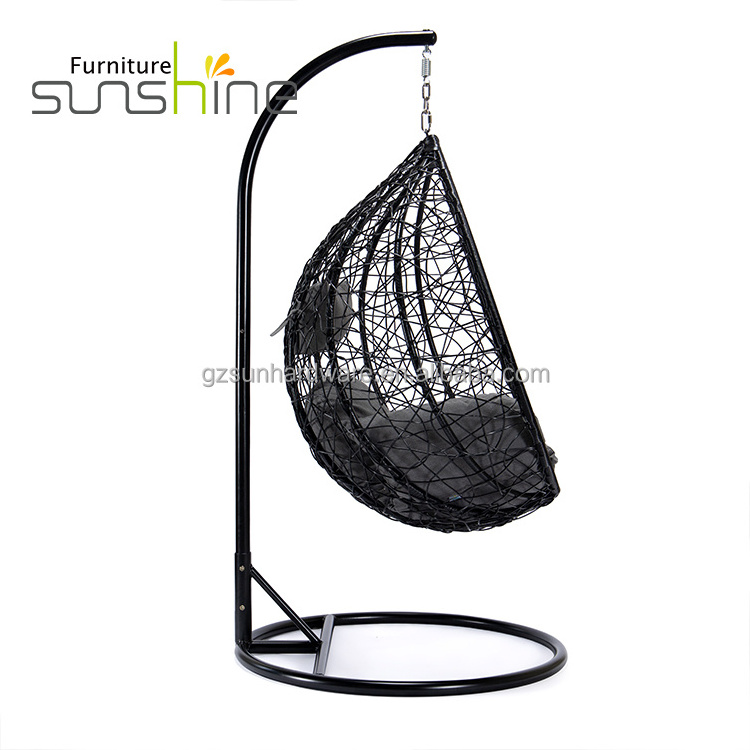 Round Shape Base Waterproof Fabric Leisure Rest Swing Chair Patio Bed Swing With Stand For Indoor Home