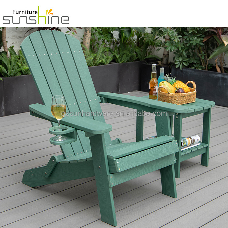 Beautiful And Comfortable Folding Chair Outdoor Adirondack Chair With Cup Holder