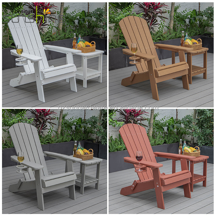 Beautiful And Comfortable Folding Chair Outdoor Adirondack Chair With Cup Holder