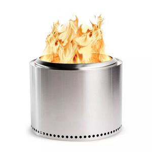 Stainless steel 304 bonfires brazier stove smokeless charcoal camping solo fire pit portable