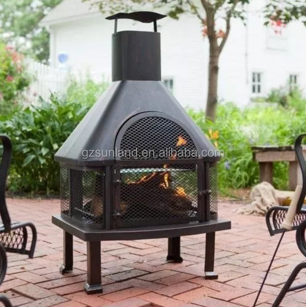 Guangdong Garden Heater Wood Burner Fireplace Steel Chiminea Fire Pit