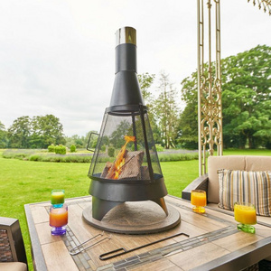 Fireplace Perforated log burner Mesh chiminea fire pit for outdoor warming