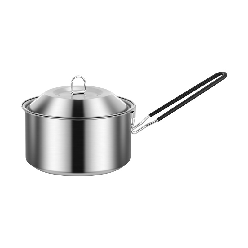 Wholesale Supply All in 1 Cooking Pot With Accessories Portable Aluminium Cookware Outdoor Picnic Camping Kitchen kit