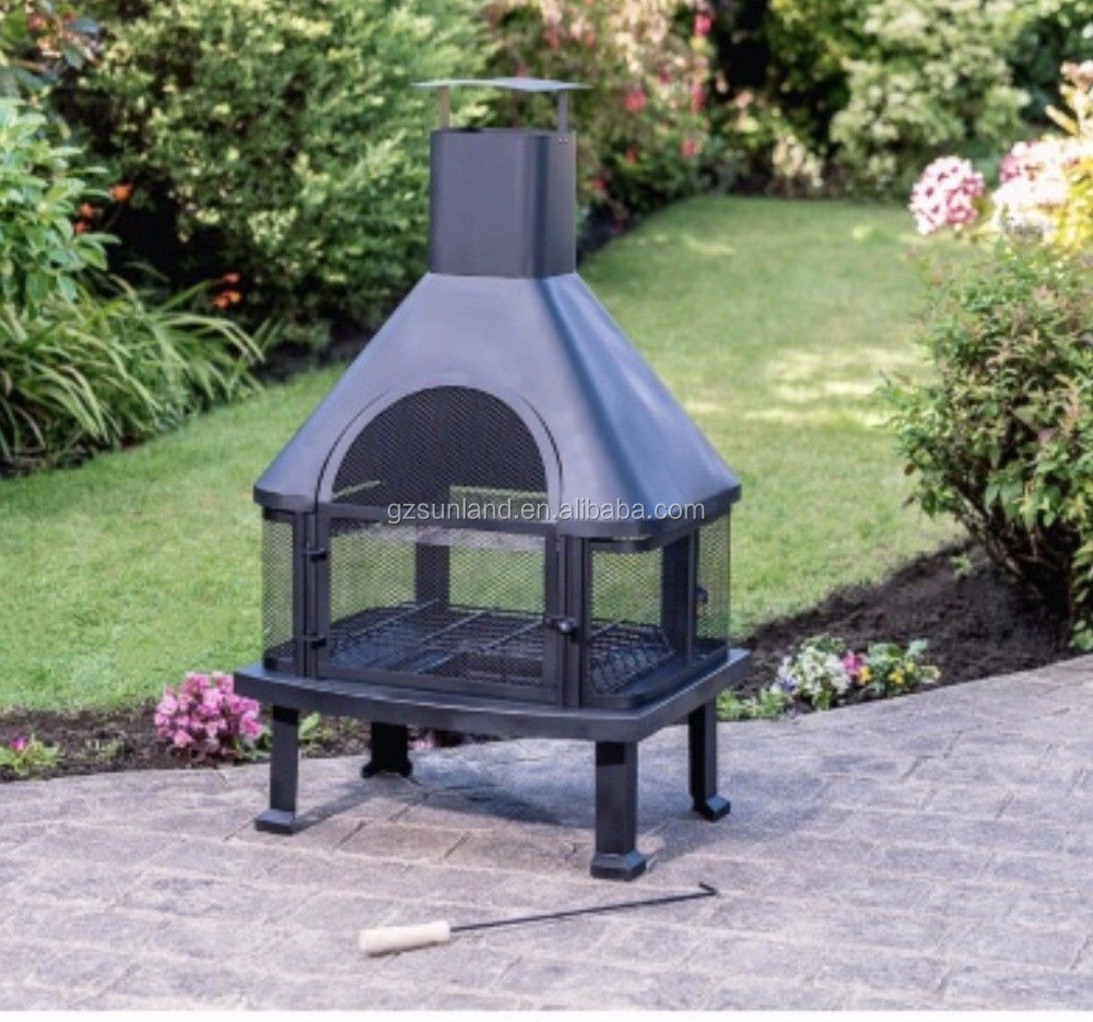 Guangdong Garden Heater Wood Burner Fireplace Steel Chiminea Fire Pit