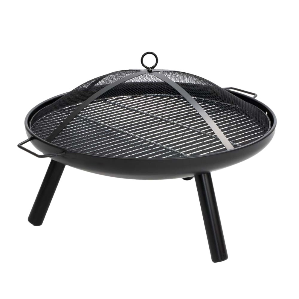 New Design Fire Pit 60CM Fire Bowl Portable Folding BBQ Fire Pit With Cover Grill For Camping