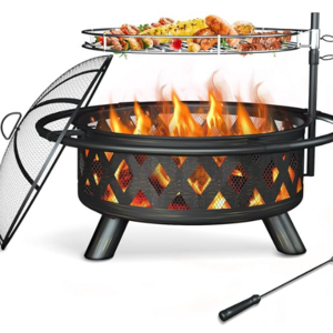 Hot Sale 30 inch Fire Pit BBQ Fire Pit Garden Barbeque Grill BBQ Bowl Fire Pit For Outdoor Camping