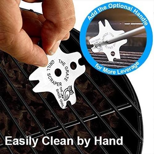 Stainless steel Griddle Grill scraper bristle free bbq grill cleaner