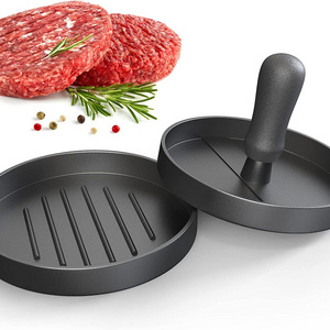 Black Hamburger Press Non stick coating Meat Press Patty Maker Burger Smasher for Kitchen Gadgets