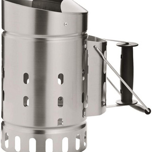 BBQ Quick lighting Charcoal Starter Stainless Steel rapid fire chimney starter with Spark guard