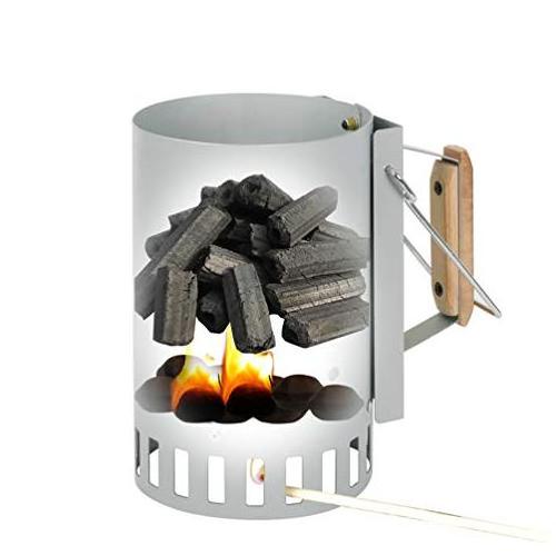 Briquettes Quick fire Starter BBQ compact Charcoal Chimney Starter