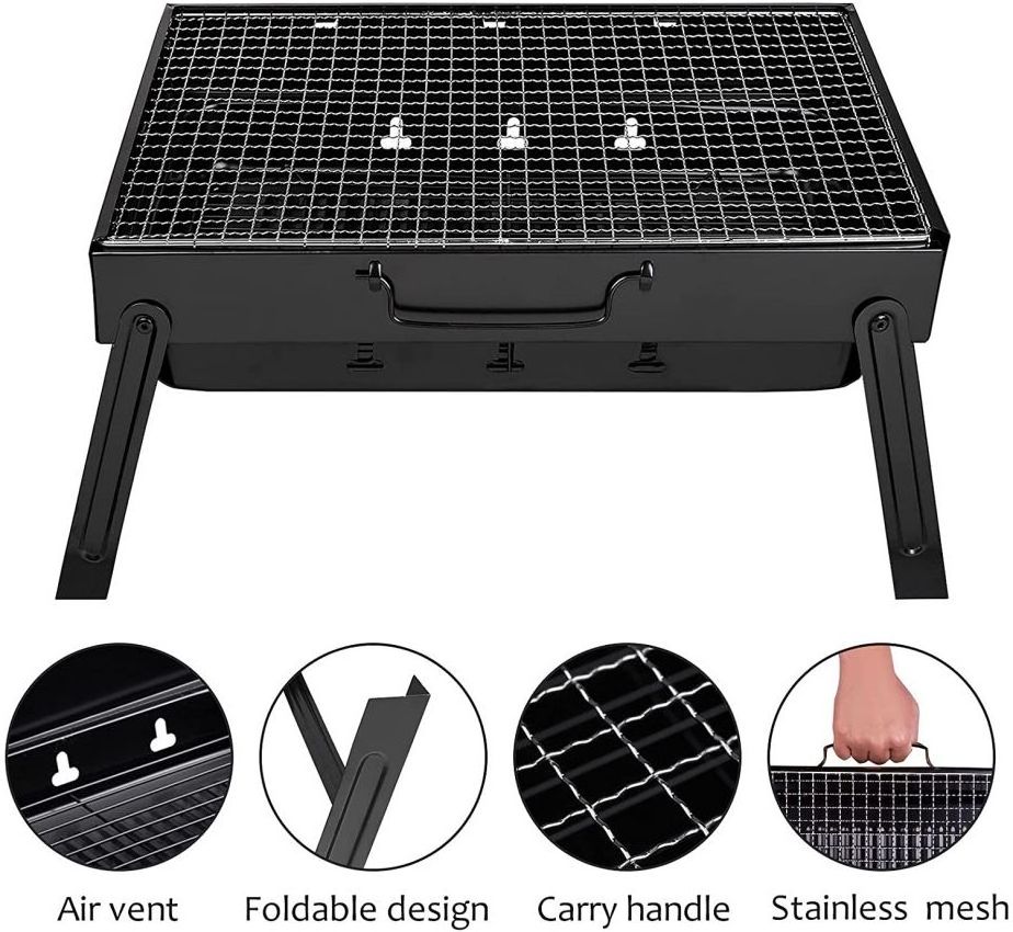 Portable camping bbq foldable Barbecue Yakitori charcoal grill for outdoor picnic