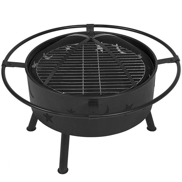 Hot Sale Stars &Moons  Fire Pit  BBQ Fire Pit Garden Barbeque Grill BBQ Bowl With Lid