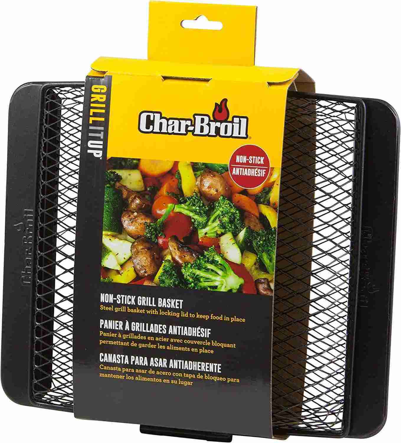 Non-Stick Grill Basket with locking lid