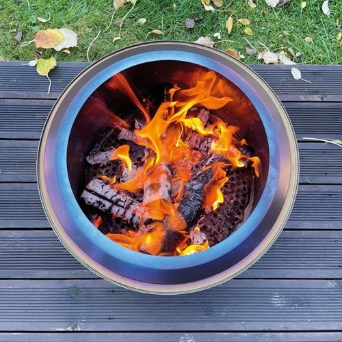 Outdoor Charcoal Camping Fire Pit Grill Smokeless Wood Burning Fire bowl Bonfire Stainless Steel Fire Pit