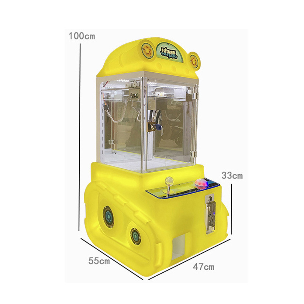 SUNMO  lucky mini claw machine small doll machine Plastic coin operated claw arcade games machine