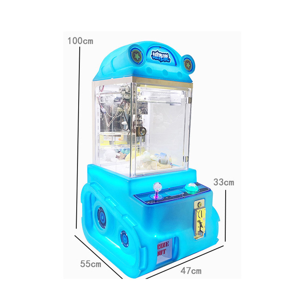 SUNMO  lucky mini claw machine small doll machine Plastic coin operated claw arcade games machine