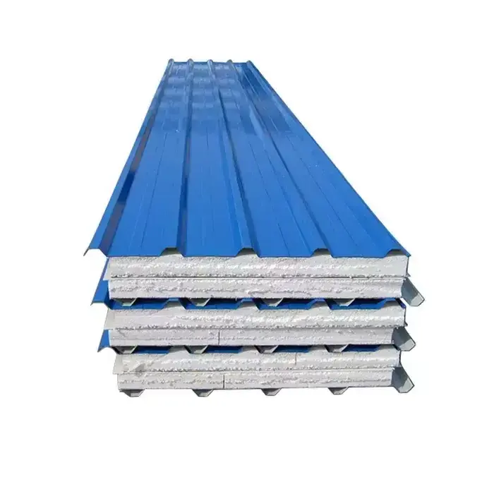 factory price eps sandwich panel insulated steel roofing and walling panels