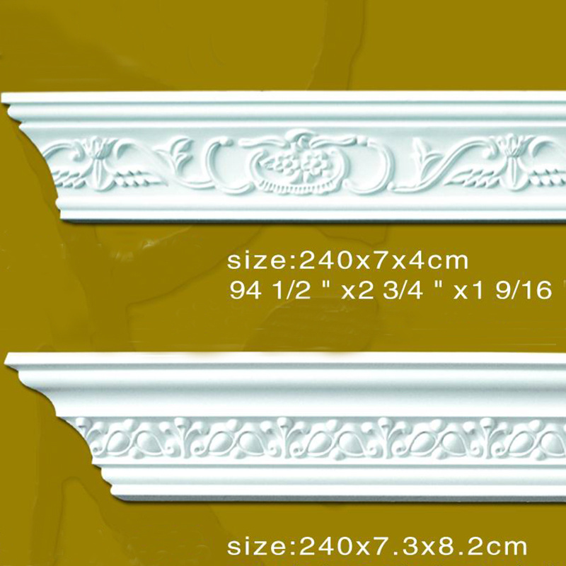 waterproof modern cornice design decorating exterior wall board pure white cornices