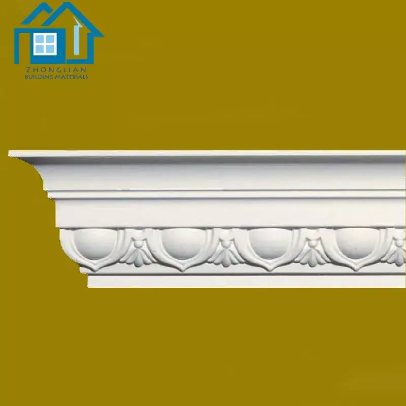 waterproof home decorative board ceiling modern style pu cornice molding