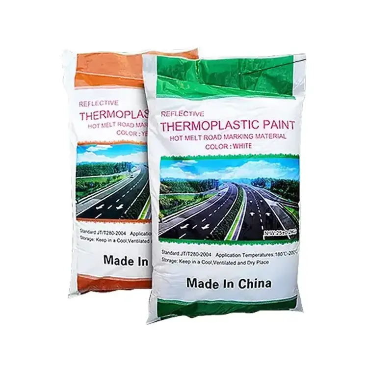 white yellow reflective road environmental coat powder hot melt thermoplastic road marking paint