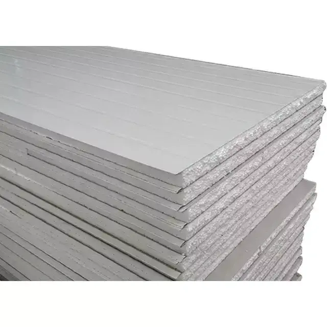 Prefab eps Rock Wool Insulated metal Roof exterior walling pir Sandwich Panels roof sheet For Walls And Roofs