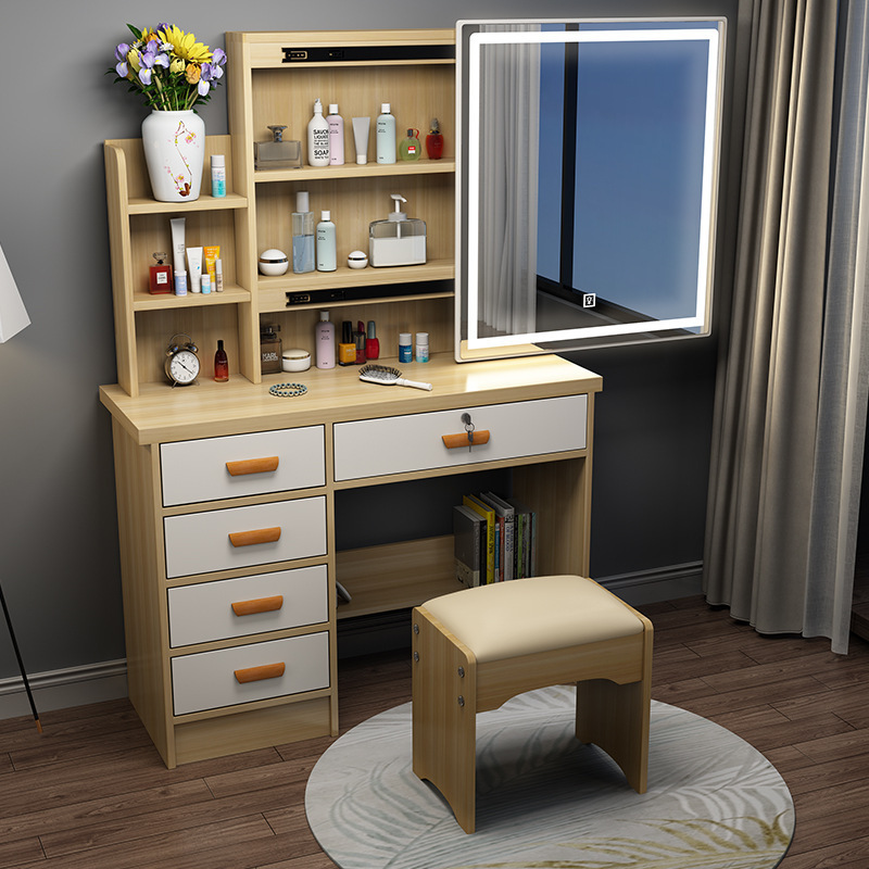 Best New Products Saving Space Bedroom Furniture Dressing Table Mirrored Vanity Dressers