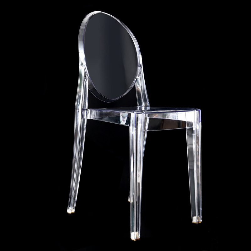 Most Popular Crystal Clear Ghost Chairs Transparent Party Wedding Chairs for Events Banquet