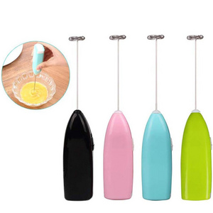 Portable Powerful Automatic Battery Operated Egg Beater Whisk Handheld Foam Maker Blender Mini Electric Milk Frother for Coffee