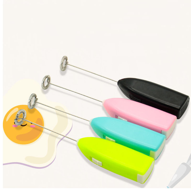 Portable Powerful Automatic Battery Operated Egg Beater Whisk Handheld Foam Maker Blender Mini Electric Milk Frother for Coffee