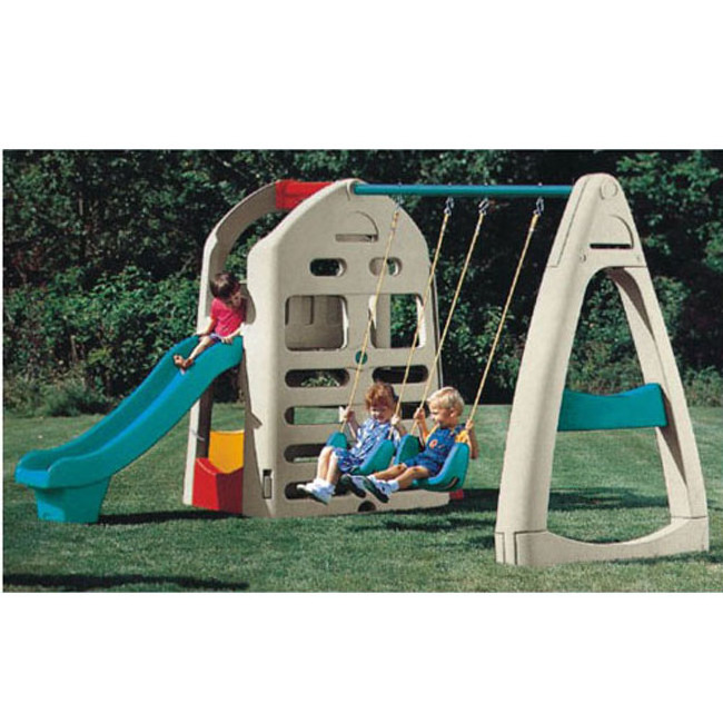 Children's games toddler indoor playground plastic swing slide 4m for kids