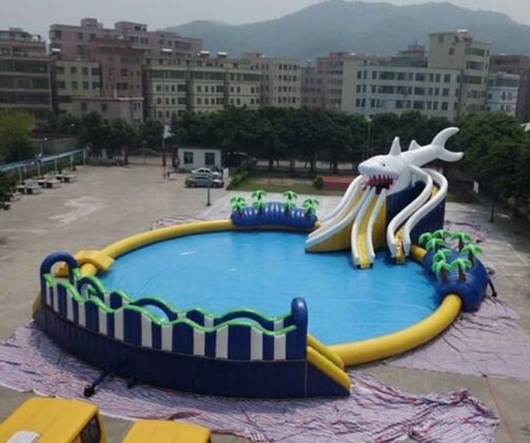 China wholesale kids party rental pool nip slip on a bounce houses water slide