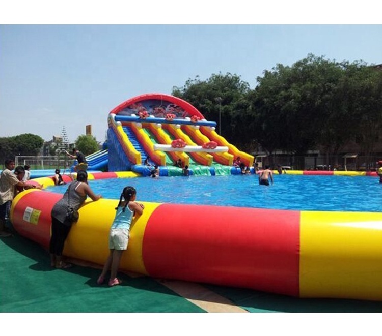 China wholesale kids party rental pool nip slip on a bounce houses water slide