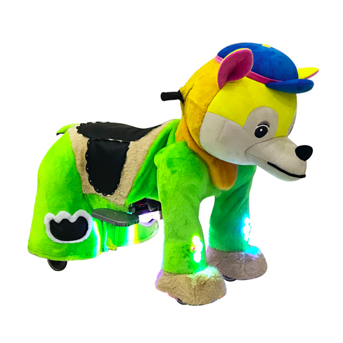 Agreat economical ride on toy animal tokens plush electric scooter