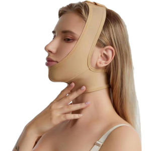 Hot Selling Facial Thin Neck Chin Lift Up Compression Garment Elastic Slimming Strap Bandage Face Lifting Belt V Chin Shaper