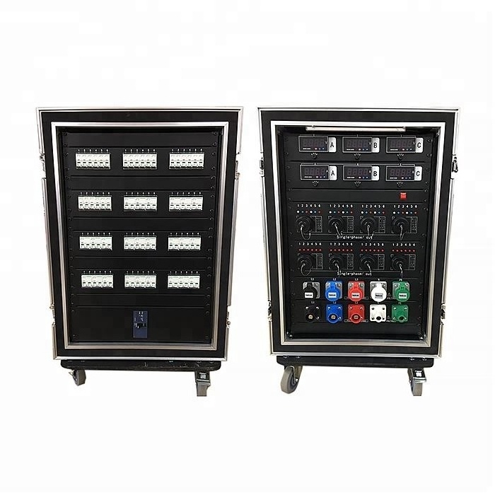 400A camlock box with 19pin socapex out electrical distro