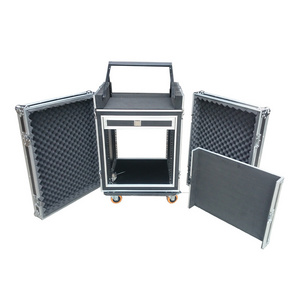 DJ used equipment rack mount Cases with mixer top and drawer