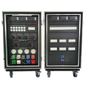 16U Pro audio shockmount power distro rack 3 phase power distribution box