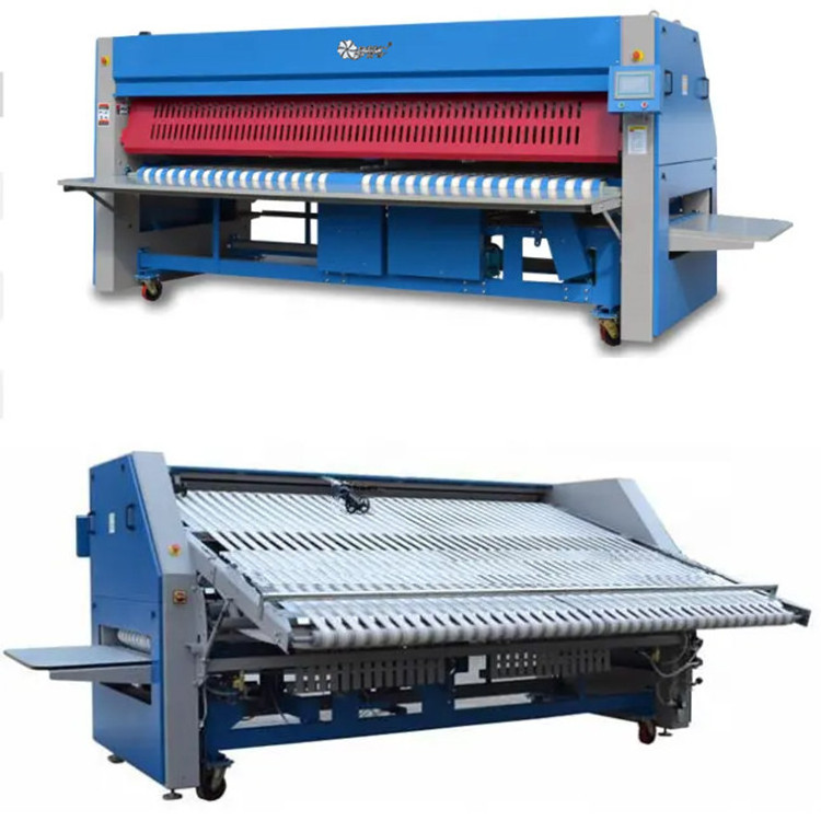 Hotel Used Commercial Laundry Ironer Folding Machines Commercial Fabric Folder For Sale