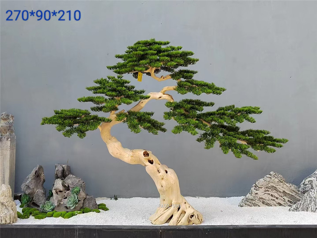 Highly simulation artificial cedar pine trees garden landscaping artificial Bonsai tree